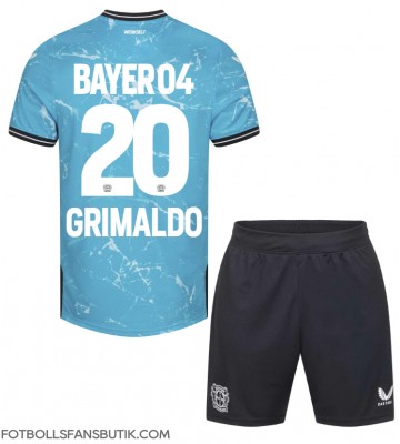 Bayer Leverkusen Alejandro Grimaldo #20 Replika Tredje Tröja Barn 2023-24 Kortärmad (+ Korta byxor)